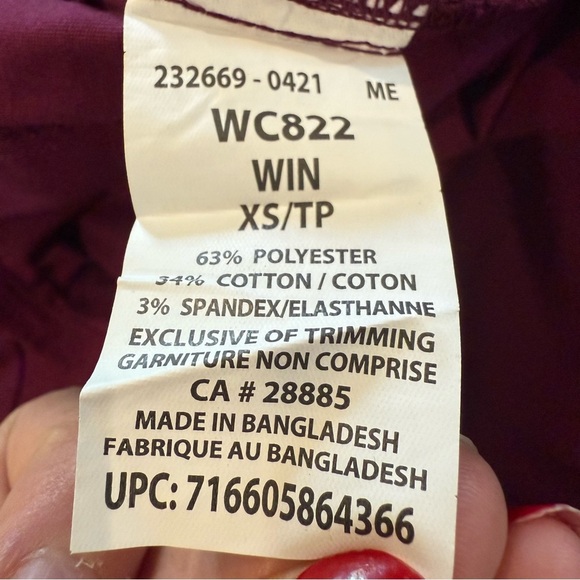 Scrubstar Scrubs Top Women's Purple Size XS - Picture 13 of 14